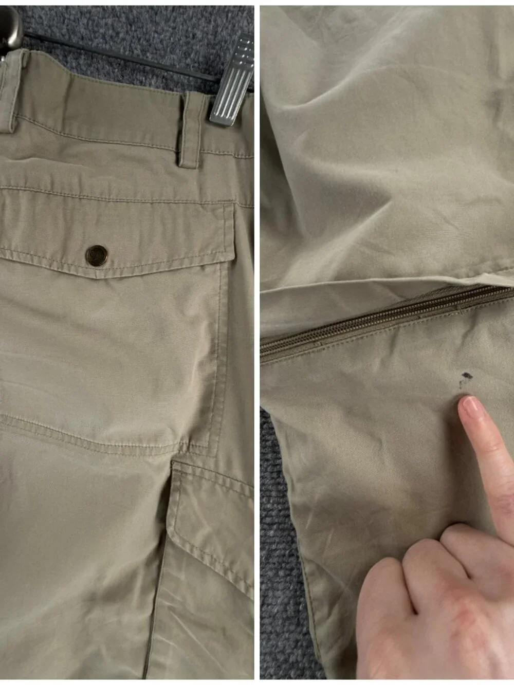 Fjallraven Karl Zip Off Regular Low Convertible Hiking Pants US 37 ACTL 38X32